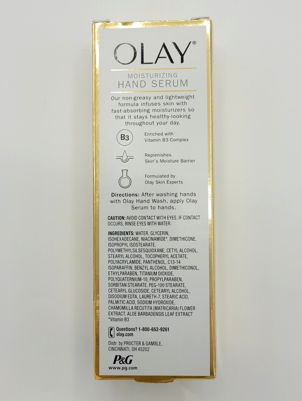 Olay Moisturizing Hand Serum 1.7 fl oz Vitamin B3 Discontinued Lotion Cream - Picture 2 of 4